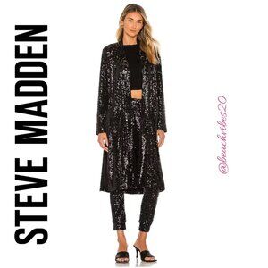 STEVE MADDEN Show Stopper Duster Gunmetal Small NWT O-109